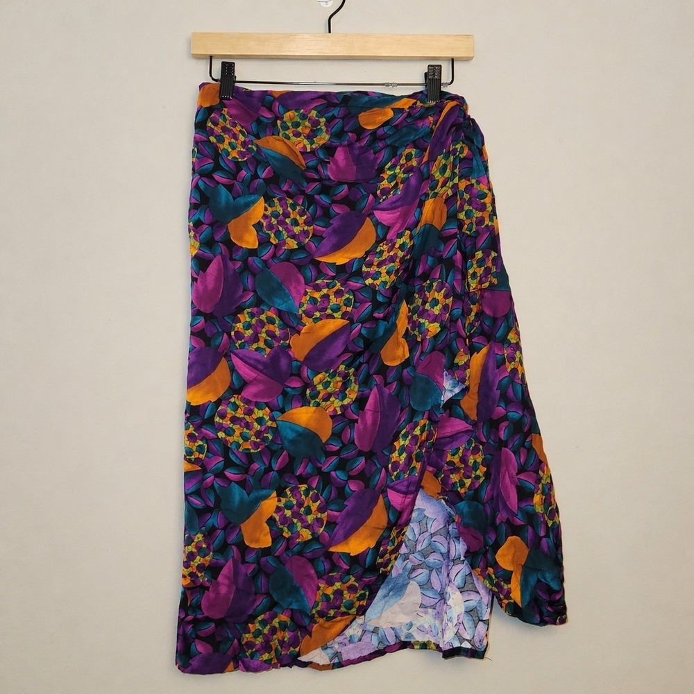 Handmade Swim Cover Up Wrap Skirt Womens Floral Tropical Beach Sarong Tie Waist